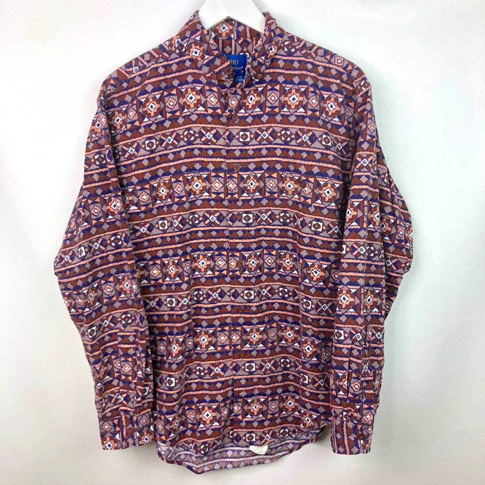 VTG Lobo by Pendleton L/S Button Up Shirt Sz M 90s